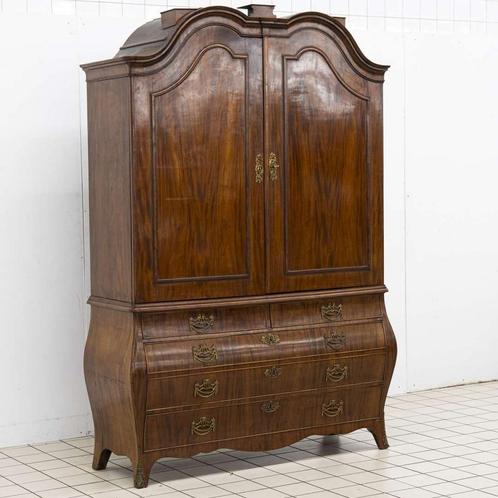 Louis Seize kabinet, mahonie op eiken  Holland ca. 1780, Antiek en Kunst, Antiek | Meubels | Kasten, Ophalen of Verzenden