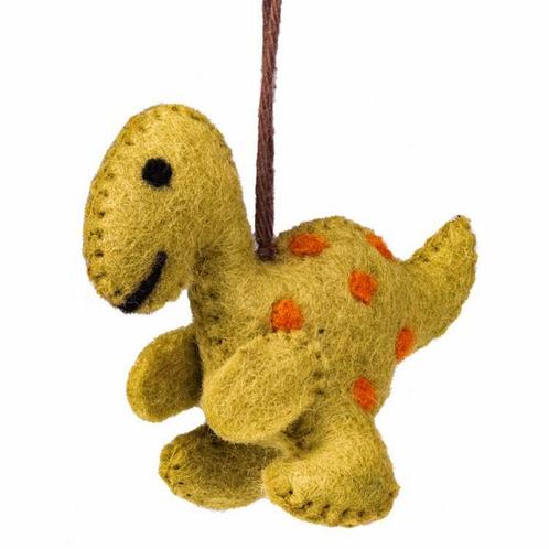 Hanger Wolvilt - T-Rex Dinosaurus - Groen/Oranje - Handmade&, Kinderen en Baby's, Kinderkamer | Inrichting en Decoratie, Nieuw
