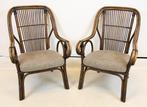 Fauteuil - Bamboe - Manou Style - Twee fauteils, Antiek en Kunst