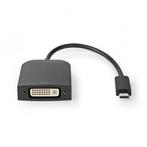 USB C naar DVI adapter | Nedis | 0.2 meter, Verzenden, Nieuw