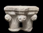 Romanesque Marmer Double Capital - 34 cm
