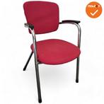 Ahrend vergaderstoel - Rood Gestoffeerd (Vergaderstoelen), Vergader- of Presentatieruimte, Ophalen of Verzenden, Gebruikt, Stoel