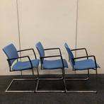 Complete set van 3 stuks  vergaderstoelen Casala Feniks,, Ophalen of Verzenden, Gebruikt, Bureau
