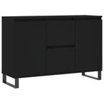 Dressoir Zwart Hout & IJzer | retoertje.nl | 35% korting, Ophalen of Verzenden, Nieuw, 25 tot 50 cm, 100 tot 150 cm