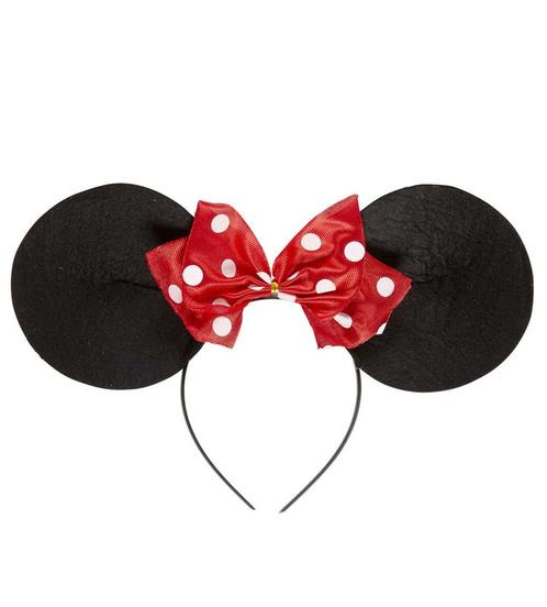Minnie Mouse Haarband Zwart Rood, Hobby en Vrije tijd, Feestartikelen, Nieuw, Verzenden