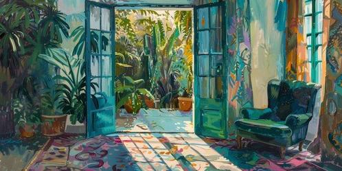 Shayer - Lush Retreat - XXL, Antiek en Kunst, Kunst | Schilderijen | Modern