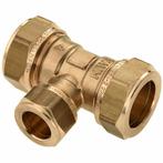 BONFIX messing knelkoppeling t-stuk 28 x 15 x 28, Ophalen of Verzenden, Nieuw