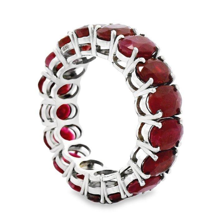 Ring Platina - 10.06ct. tw. Robijn, Sieraden, Tassen en Uiterlijk, Ringen