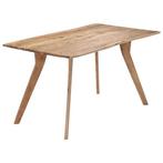 Acacia Eettafel 140cm - Unieke Retourkans - OP = OP, Huis en Inrichting, Tafels | Eettafels, 100 tot 150 cm, Nieuw, Vier personen