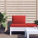 vidaXL Palletkussens 2 st stof rood, Huis en Inrichting, Verzenden, Nieuw, Rood