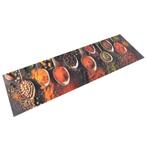 vidaXL Keukenmat wasbaar lepel- en kruidenprint 45x150 cm, Verzenden, Nieuw