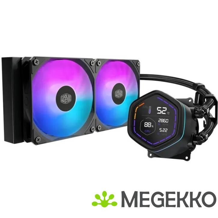 Cooler Master MasterLiquid Core Nex Digital 240 Black ARGB, Computers en Software, Computerkoelers, Nieuw, Verzenden