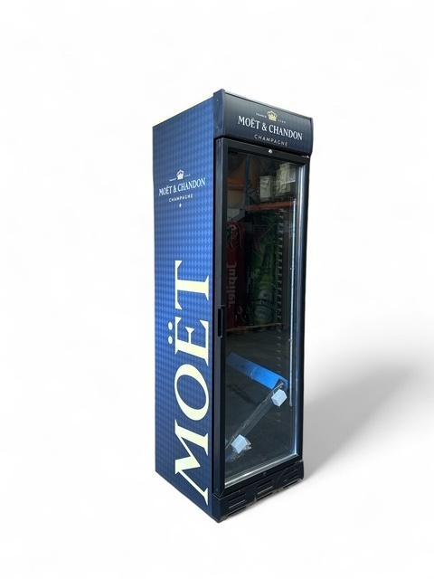 Moet Chandon koelkast incl. verlichting glasdeur koeling 382, Zakelijke goederen, Horeca | Keukenapparatuur, Gebruikt, Koelen en Vriezen