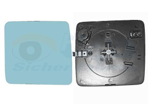 SPIEGELGLAS MET PAD VOOR MERCEDES BENZ 190 W201 1982-1993, Auto-onderdelen, Spiegels, Nieuw, Ophalen of Verzenden