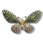Broche Vintage 18k gouden diamanten saffier broche Batterfly, Sieraden, Tassen en Uiterlijk