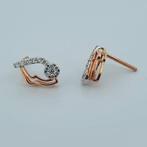 Oorbellen - 18 karaat Roségoud - 0.27ct. tw. Diamant, Sieraden, Tassen en Uiterlijk, Oorbellen, Nieuw
