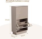 Schoenenkast - Schoenenrek - 91x24x50 cm - Moka - UEV, Verzenden, Zo goed als nieuw