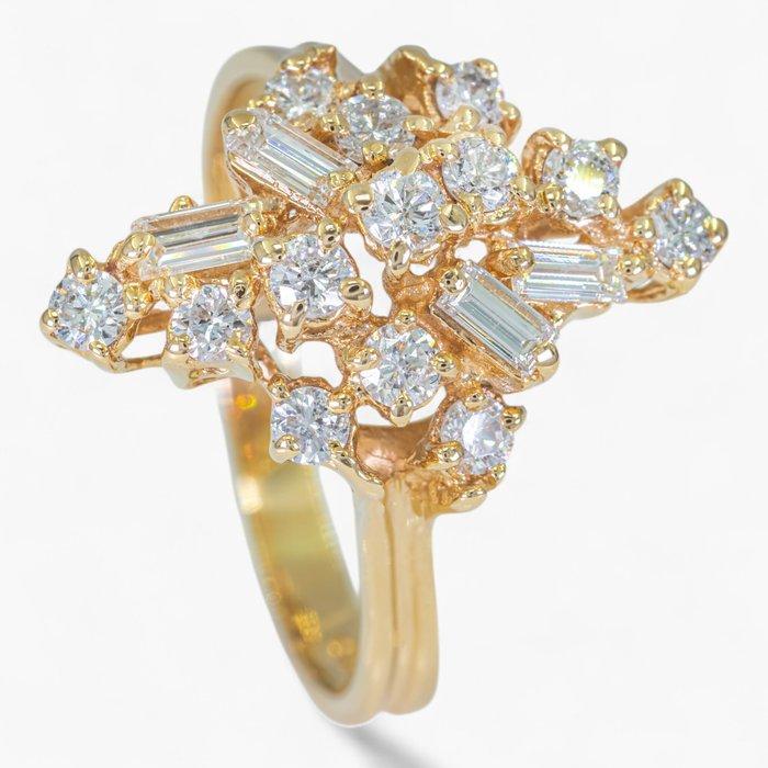 Zonder Minimumprijs - Ring - 14 karaat Geel goud, HRD -, Sieraden, Tassen en Uiterlijk, Ringen
