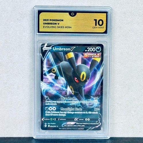 Pokémon Graded card - Umbreon V #094 Evolving Skies -, Hobby en Vrije tijd, Verzamelkaartspellen | Pokémon
