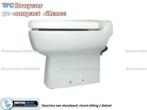 Wc broyeur compact 50 geleverd met pvc standaard wc-bril, Nieuw, Toilet