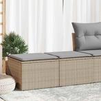 vidaXL 2-delige Loungeset met kussens poly rattan acacia, Verzenden, Nieuw, Rotan, Loungeset