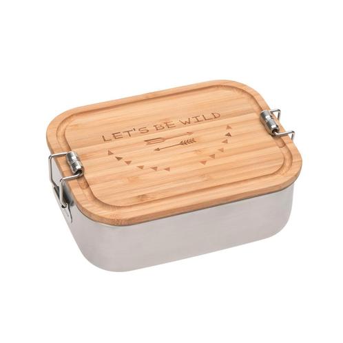 LÄSSIG Lunchbox Stainless Steel Bamboo Adventure, Huis en Inrichting, Keuken | Servies, Verzenden