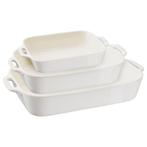 GGM Gastro | STAUB | CERAMIQUE - Bakvorm set - 3 stuks - |, Verzenden, Nieuw, Effen