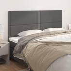 vidaXL Hoofdborden 4 st 100x5x78/88 cm kunstleer grijs, Verzenden, Nieuw, Grijs, Overige materialen