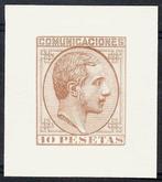 Spanje 1878 - Stempeltest 10 p bruin, zeer zeldzaam - goede, Gestempeld