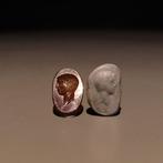 Oud-Romeins Agaat Diepdruk met een portret. 1e-3e eeuw, Verzamelen, Mineralen en Fossielen