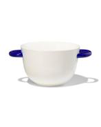 HEMA Kom Ø13.5cm Tafelgenoten new bone wit met blauw, Huis en Inrichting, Verzenden, Nieuw