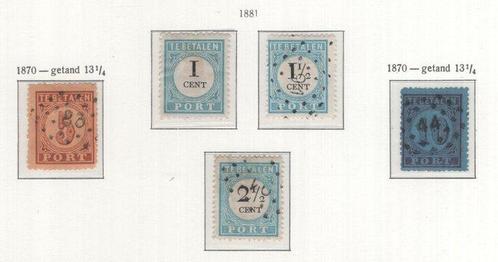 Nederland 1870/1958 - Complete verzameling portzegels - met, Postzegels en Munten, Postzegels | Nederland