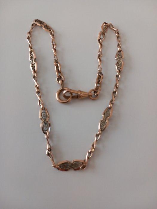 Ketting - 14 karaat Geel goud - Horlogeketen, Sieraden, Tassen en Uiterlijk, Antieke sieraden