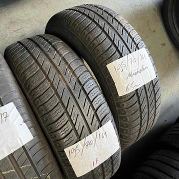 2 x Michelin 195-70-14 Zomerbanden 6,5mm beschikbaar voor biedingen