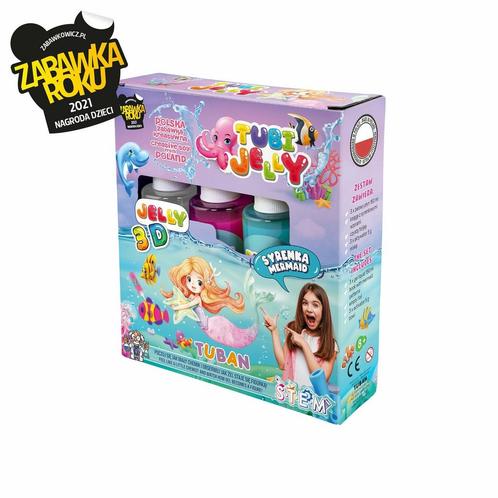 Tuban - Tubi Jelly set met 3 kleuren - zeemeermin, Kinderen en Baby's, Speelgoed | Educatief en Creatief, Knutselen, Nieuw, Verzenden