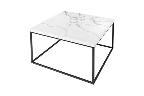 Salontafel ARCHITECTURE 45cm wit marmerlook - 44762, Huis en Inrichting, Tafels | Salontafels, Ophalen of Verzenden