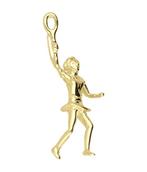Gouden Tennisspeelster ketting hanger, Sieraden, Tassen en Uiterlijk, Kettinghangers, Verzenden, Nieuw