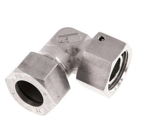 M30x2 x 22L RVS Verstelbaar L-Fitting 90graden met, Doe-het-zelf en Verbouw, Overige Doe-het-zelf en Verbouw, Nieuw, Verzenden