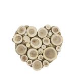 hout mix wanddecoratie hart small 30cm, Huis en Inrichting, Woonaccessoires | Overige, Verzenden, Nieuw