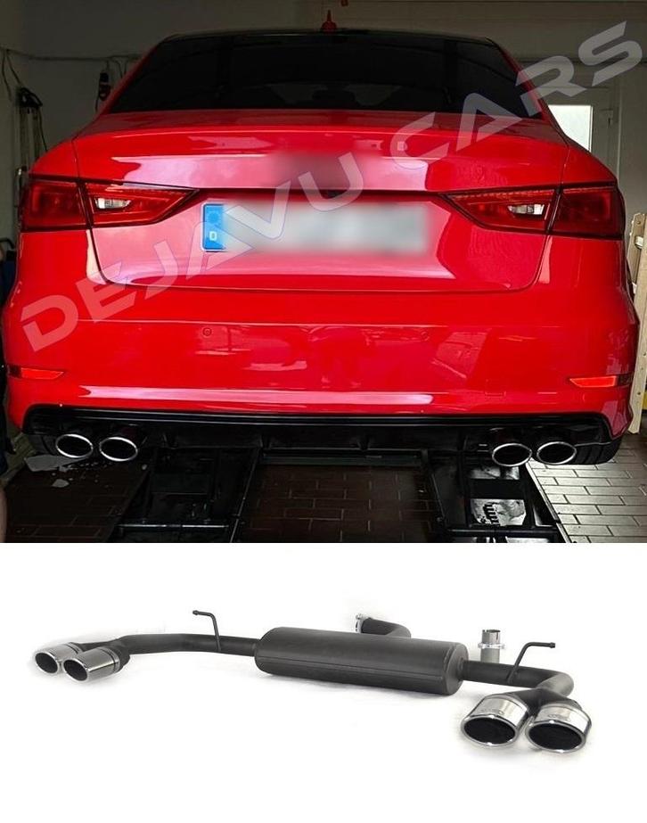 S3 Look Sport Uitlaat systeem voor Audi A3 8V Sedan, Auto diversen, Tuning en Styling, Ophalen of Verzenden