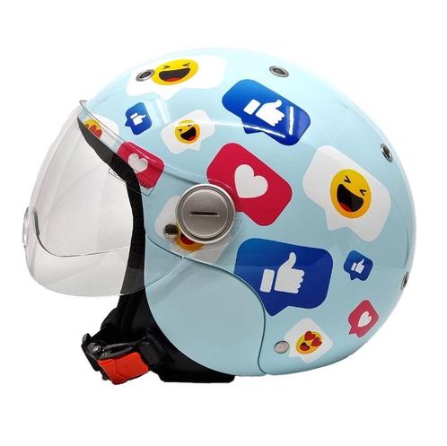 BHR 816 Kids emoji | kinderhelm, Motoren, Kleding | Motorhelmen, Kinderen, Nieuw met kaartje, Verzenden