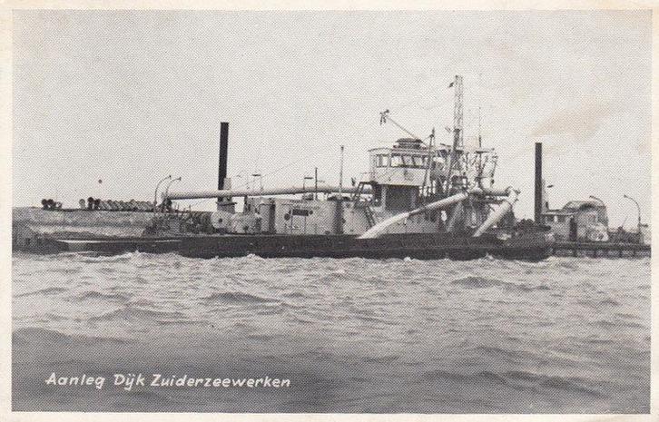 ZUIDERZEEWERKEN - Aanleg Zuiderzeewerken, Verzamelen, Ansichtkaarten | Nederland, Verzenden