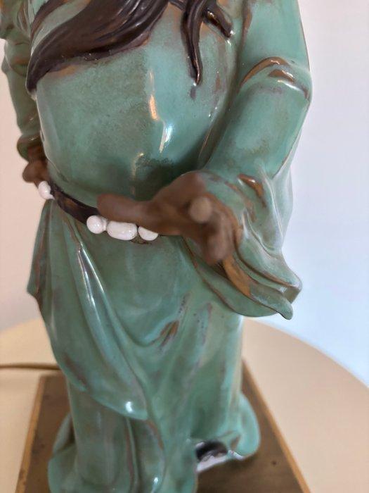 Lamp - Messing, Porselein, Antiek en Kunst, Curiosa en Brocante
