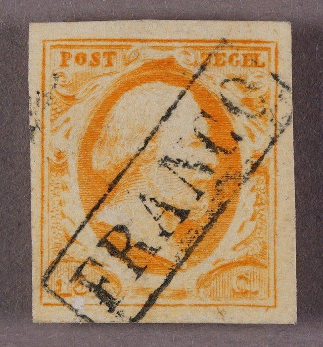 Nederland - Postzegel Nederland met zeer brede band, Postzegels en Munten, Postzegels | Nederland