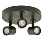Opbouwspot 3-voudig rond 15W 1035lumen DimToWarm, Nieuw