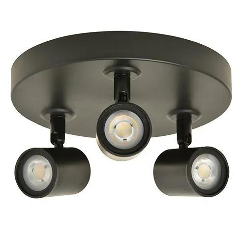 Opbouwspot 3-voudig rond 15W 1035lumen DimToWarm, Huis en Inrichting, Lampen | Plafondlampen