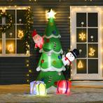 Opblaasbare Kerstboom Met Kerstman, Sneeuwpop En Cadeaudoos, Diversen, Kerst, Verzenden, Nieuw