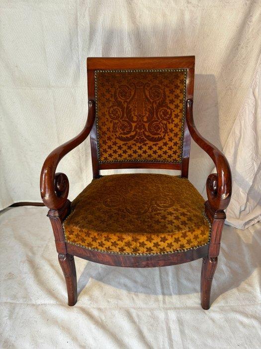 Empire - Fauteuil - Mahonie, Antiek en Kunst, Antiek | Meubels | Stoelen en Banken