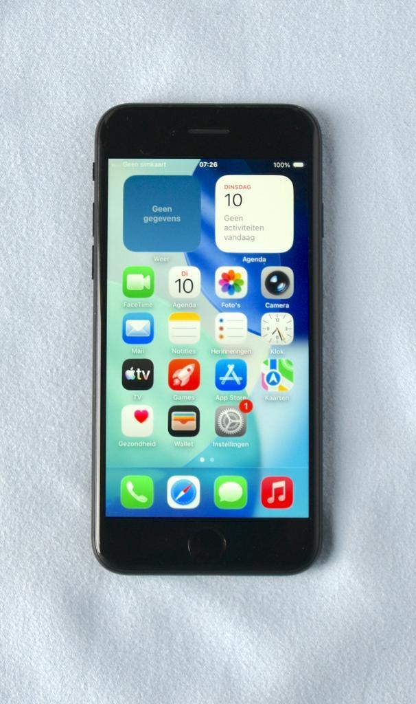 iPhone SE 2020 128GB Zwart: nieuwe batterij, garantie, Telecommunicatie, Mobiele telefoons | Apple iPhone, Zonder abonnement, 128 GB