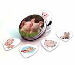 Blikje + plectrums met afbeelding van een varken biggetje, Ophalen of Verzenden, Nieuw